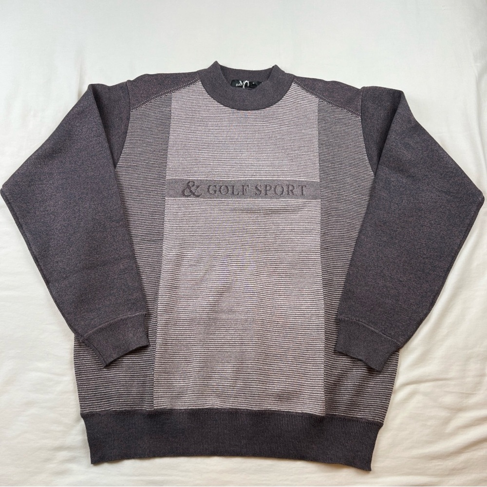 DaVNew Mens Golf Sport Wool Blend Pullover Crewneck Sweater ASIAN SIZING READ